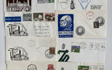 Estonia, Canada ESTIKA - Group of envelopes (10)