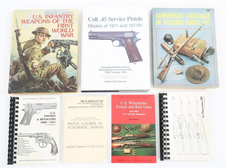 FIREARM COLLECTOR'S REFERENCE BOOKS & CATALOGS LOT