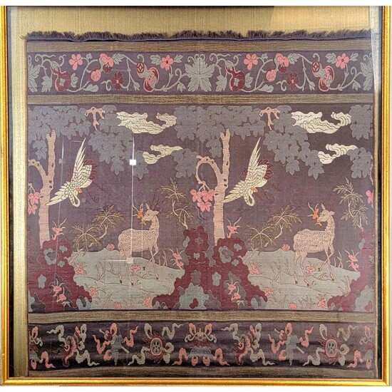 Fine Chinese Qing Dynasty Silk Tapestry.