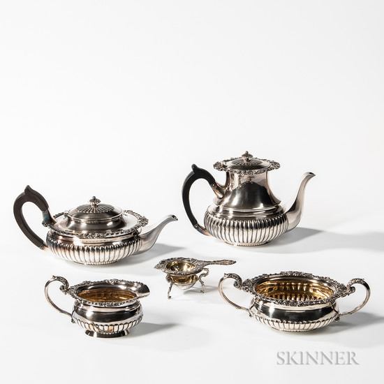 Four-piece Durgin Sterling Silver Tea and Coffee Service