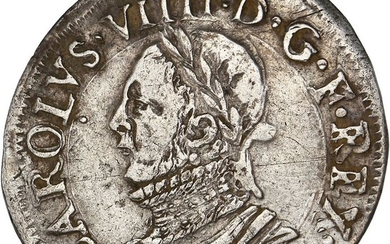 France - Charles IX (1560-1574) - 1/2 Teston 1574-M (Toulouse) - Silver