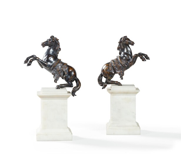 French, late 18th century, Leaping horses | France, fin XVIIIe siècle, Chevaux cabrés, French, late 18th century, Leaping horses | France, fin XVIIIe siècle, Chevaux cabrés