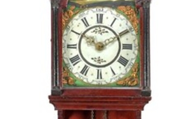 (-), Frisian tail clock with painted dial and...
