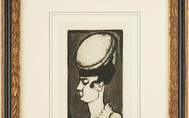 Georges Rouault Etching, Mademoiselle Irma