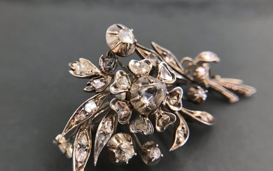 Georgian Silver - Brooch Diamond