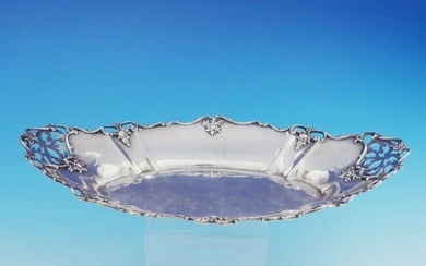 Gorham Sterling Silver Bread Tray with Pierced Design and Roses