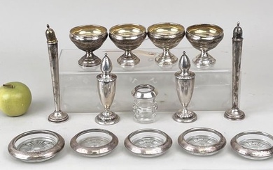 Group Fourteen Assorted Sterling Table Wares