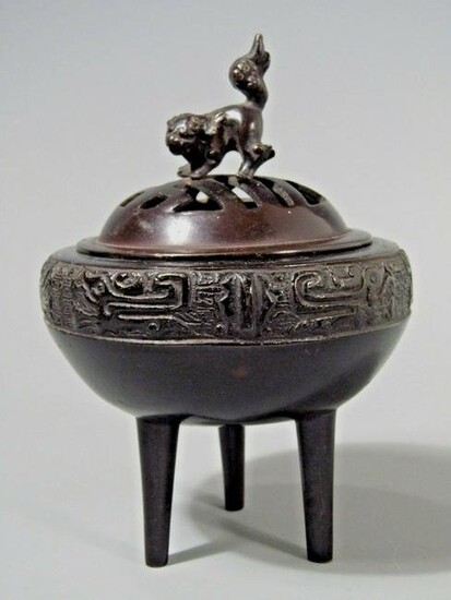 Handcrafted Incense Burner bronze thurible vintage