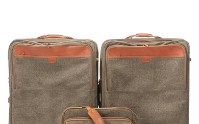 Hartmann Soft Sided Tweed Suitcases and Shoulder Bag