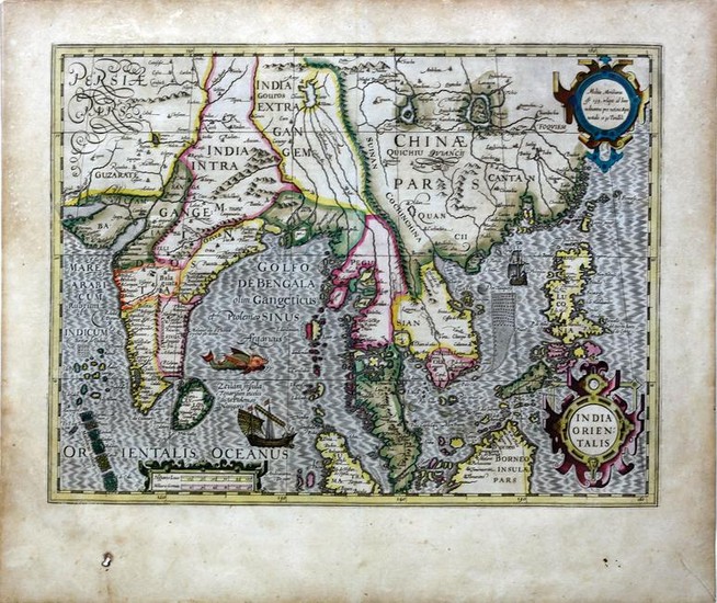 Hondius Map of Southeast Asia