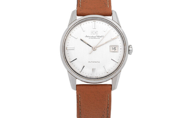 IWC. A stainless steel automatic calendar wristwatch Ref R810A, Circa 1967