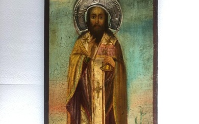 Icon - Saint Basil the Great - Wood