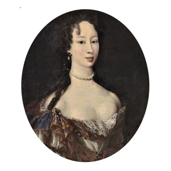 Italian School of the XVII-XVIII Century - Portrait of a High Society Young Lady