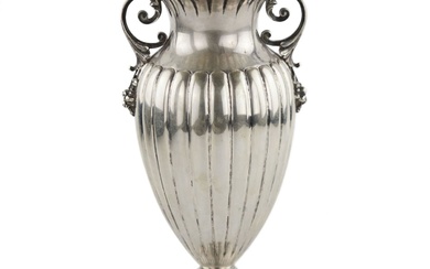 Italian silver vase.