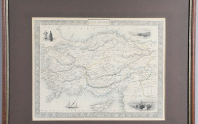 JOHN RAPKIN. A Map of Asia Minor, c. 1860 or later.