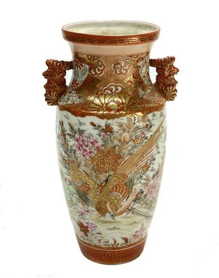 Japanese Kutani Porcelain Vases, Possibly Meiji Period