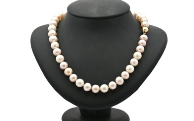 Jewellery Pearl necklace PEARL NECKLACE, cultured freshwater pearls, clasp ...