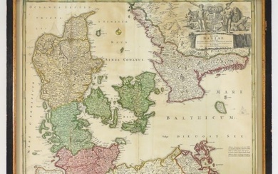 Johann Baptist Homann Kingdom of Denmark Map