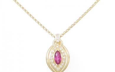 K18YG Ruby Necklace 0.83CT