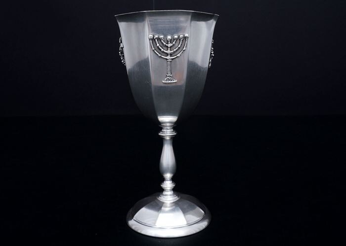 Kiddush Wine Glass (1) - .800 silver - ZaramellaArgenti srl. - Italy - First half 20th century