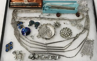 LOT ASSORTED LADIES COSTUME JEWELRY: WEISS, SARGEN