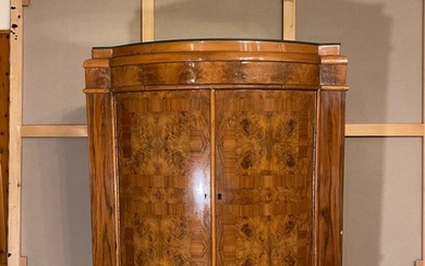 Liquor cabinet - Burr walnut, Wood