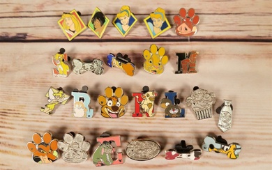 Lot of 23 Mixed Disney Pins