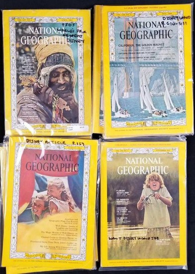 Lot of 8 National Geographic Magazines From the 60s and