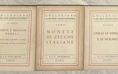 Lotto di tre cataloghi. SANTAMARIA P. & P. COLLEZIONE A. SIGNORELLI.