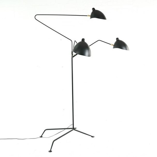 MODERN FLOOR LAMP IN THE MANNER OF SERGE MOUILLE