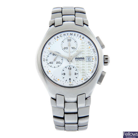 MOMO DESIGN - a stainless steel Race Master chronograph bracelet watch, 39mm.