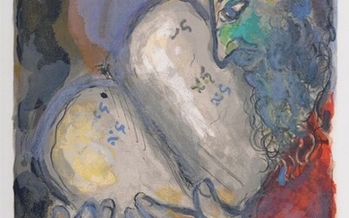 Marc Chagall - Moses Casts Out the Tablets