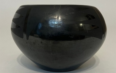 Martinez, Maria & Julian (1887-1980 & 1874-1943) small bowl, black...