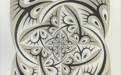Maurits Cornelis Escher (1898-1972) 'Path of life II', signed, dated 'III '58' and 'eigen druk' lower centre, woodcut in grey-green and black. H. 37 cm. W. 37 cm. Literature: 'Leven en werk van M.C. Escher' by Bool et al., Meulenhoff Amsterdam, no.