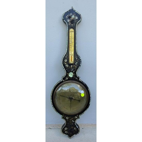 Mother of Pearl Inlaid Barometer