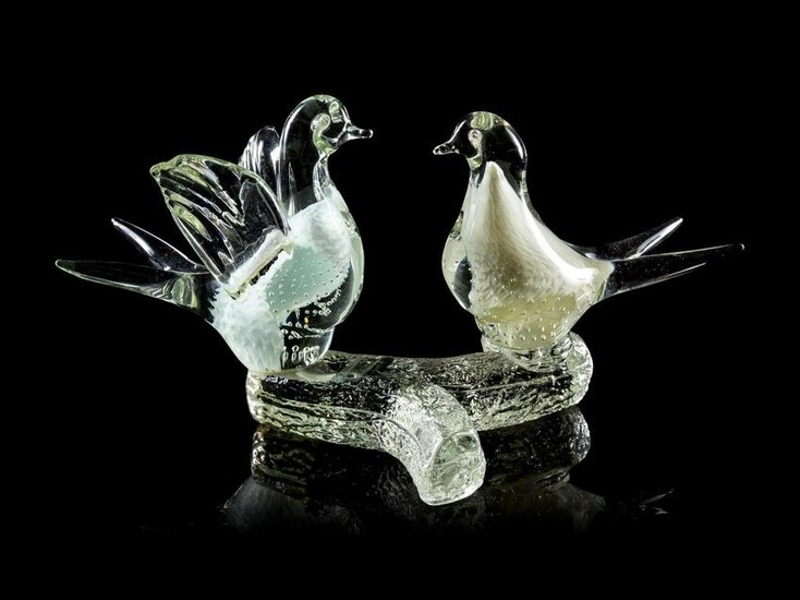 Murano Style Glass Birds