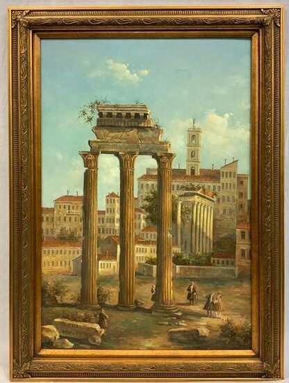 Oil on Canvas of Roman Ruins