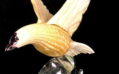 Original Murano Glass Bird On A Wave by Oscar Zanetti