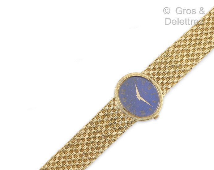 PIAGET - Bracelet-montre de dame en or jaune,... - Lot 277 - Gros & Delettrez
