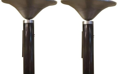 Pair of Large Art Deco Wall Sconces