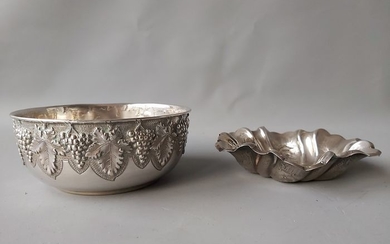 Pair of bowls - Silver - Portugal - mid 20th century