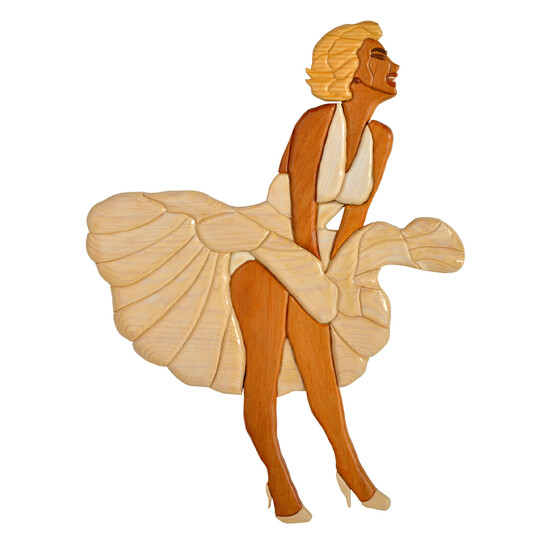 Polychrome Plaque of Marilyn Monroe, United States, 2004.