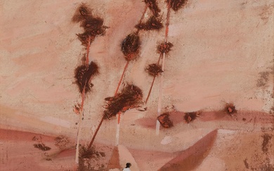 ROBERT JUNIPER (1929-2012), Figure in Landscape 1983