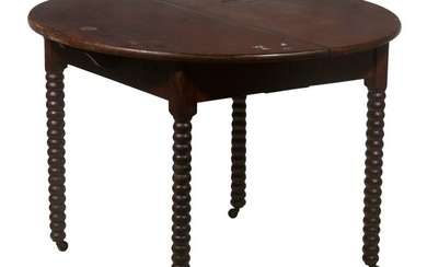 ROUND DINING TABLE WITH BOBBIN TURNED LEGS