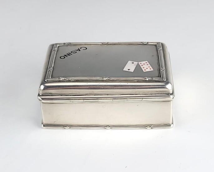 Rare 19C Russian Silver Enamel Box