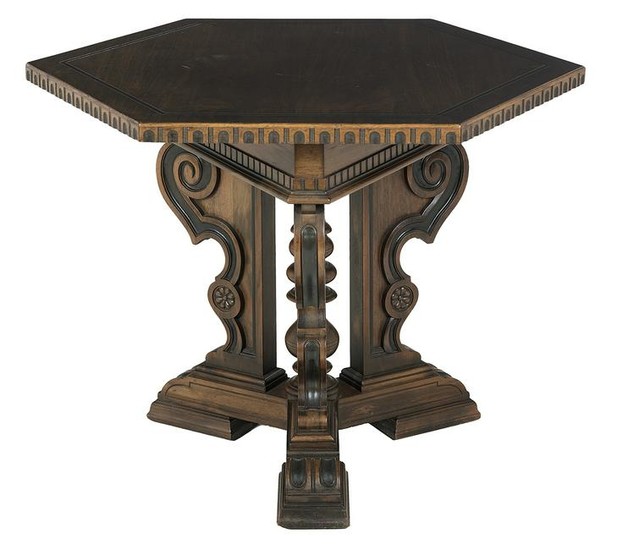Renaissance-Style Mahogany Center Table