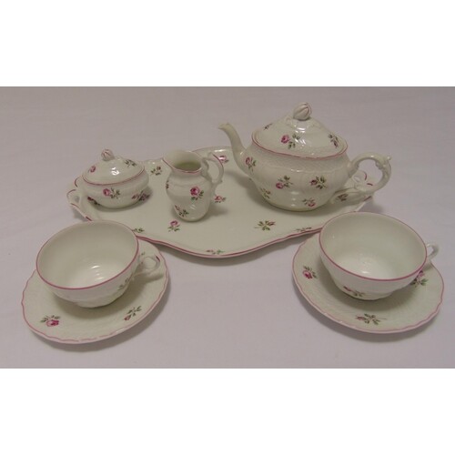 Richard Ginori tea for two set to include a tray, two cups a...