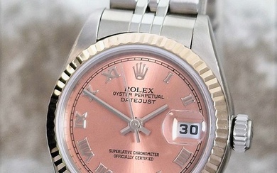 Rolex - "Full Set - NO RESERVE PRICE" - Oyster Perpetual Datejust Ladies Salmon - Ref. 69174 - Women - 1990-1999