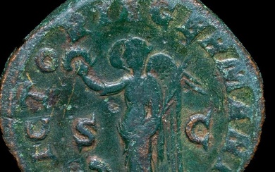 Roman Empire. Maximinus Thrax (AD 235-238). Sestertius Roma - Victoria con cautivo (No Reserve Price)