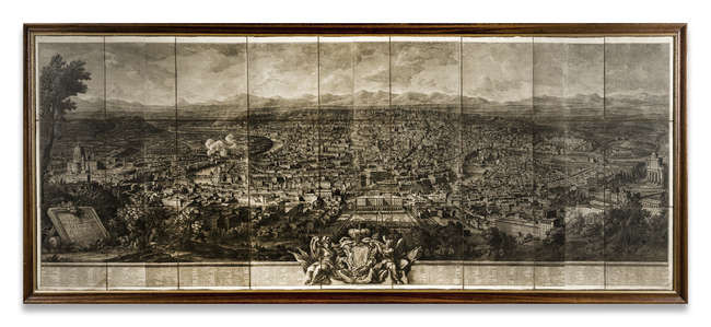 Rome.- Vasi (Giuseppe) Prospetto del 'Alma Cittá di Roma visto dal Monte Gianicolo, [circa 1765, but slightly later]